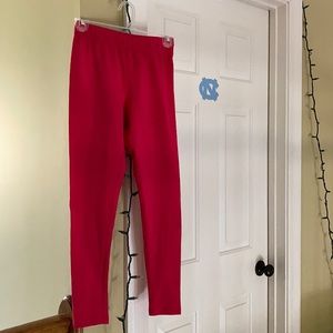 Lands’ End Hot pink leggings